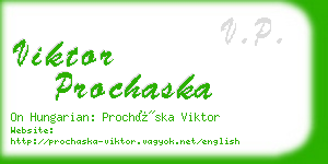 viktor prochaska business card